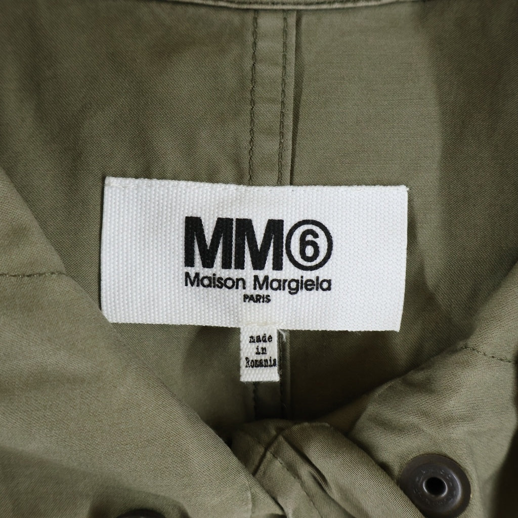 MM6 Maison Margiela(エムエムシックスメゾンマルジェラ) 17SS Long Flared Hooded Parka パーカー ロングコート グリーン S52AH0004 S47300 レディース