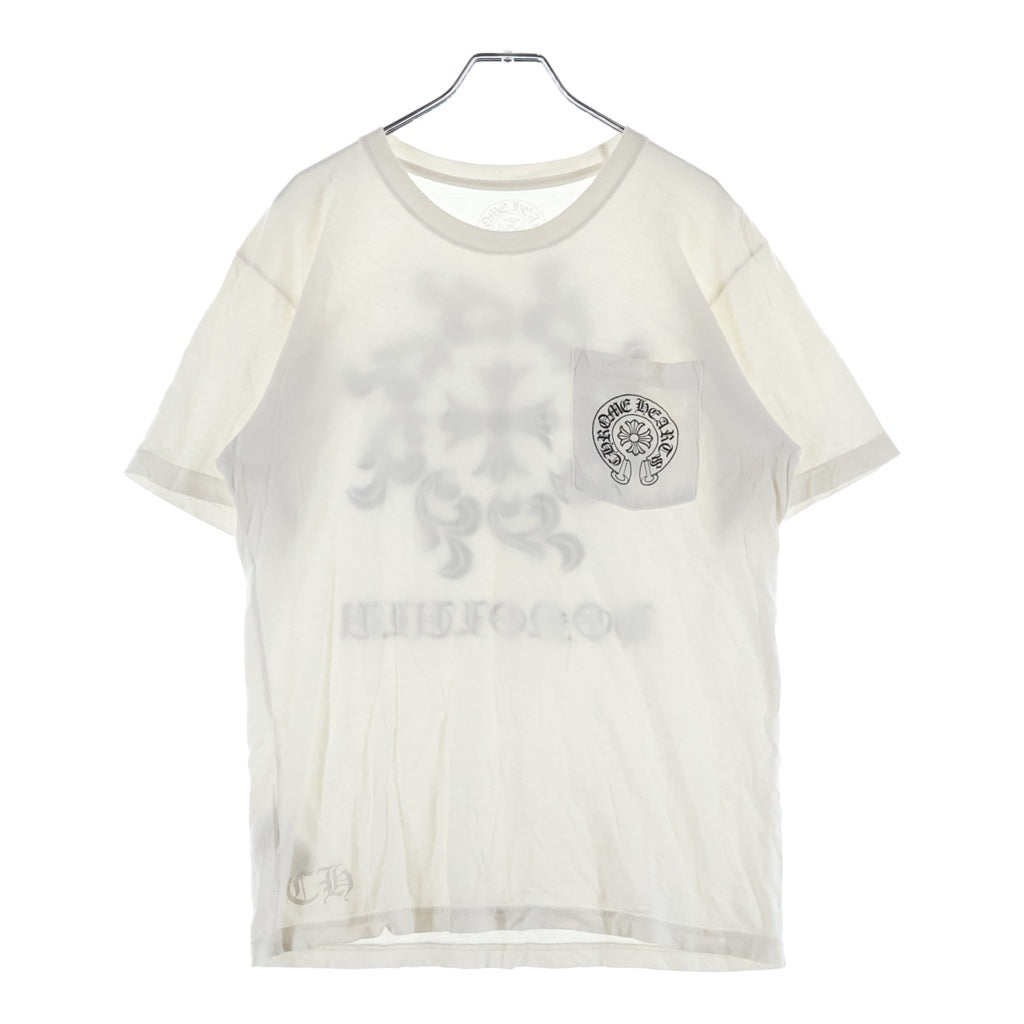 CHROME HEARTS(クロムハーツ) HONOLULU CH PLS S/S T-SHIRT ホノルル限定 バッグCHプラスプリント 半袖Tシャツ カットソー ホワイト