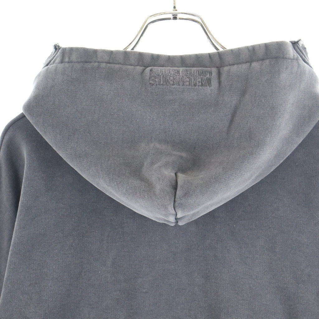 VETEMENTS(ヴェトモン) 23SS CUT-UP-ZIP-UP HOODIE カット 再構築 カットアップ ジップアップパーカー フーディ- グレー UE63HD370B