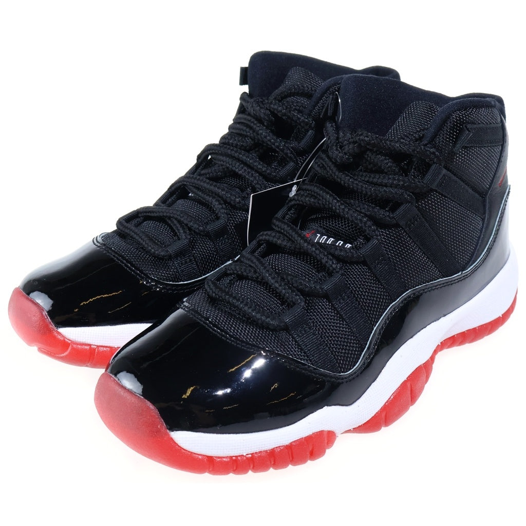 NIKE(ナイキ) GS AIR JORDAN 11 RETRO BRED ジーエス エアジョーダン11 レトロ ブレッド ハイカットスニーカー ブラック/レッド US6Y/24cm レディース 378038-061