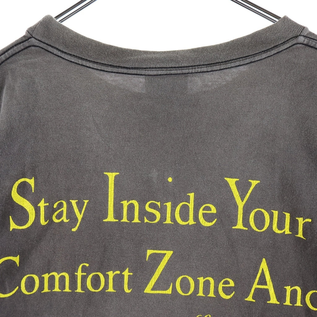 SAINT MICHAEL(セントマイケル) 22SS NeVeR Be aLoNe S/S Tee 両面プリント 半袖Tシャツ カットソー ブラック SM-S22-0000-010