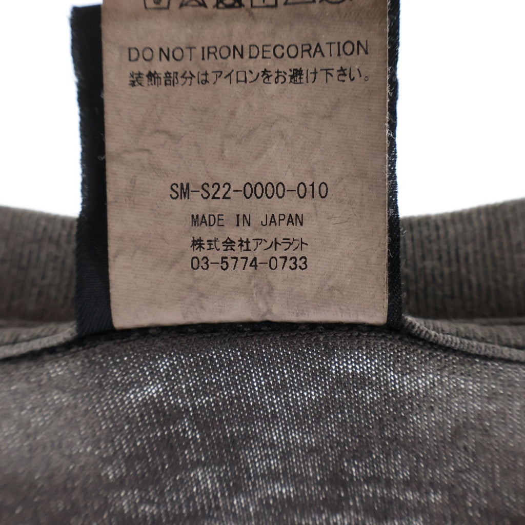 SAINT MICHAEL(セントマイケル) 22SS NeVeR Be aLoNe S/S Tee 両面プリント 半袖Tシャツ カットソー ブラック SM-S22-0000-010