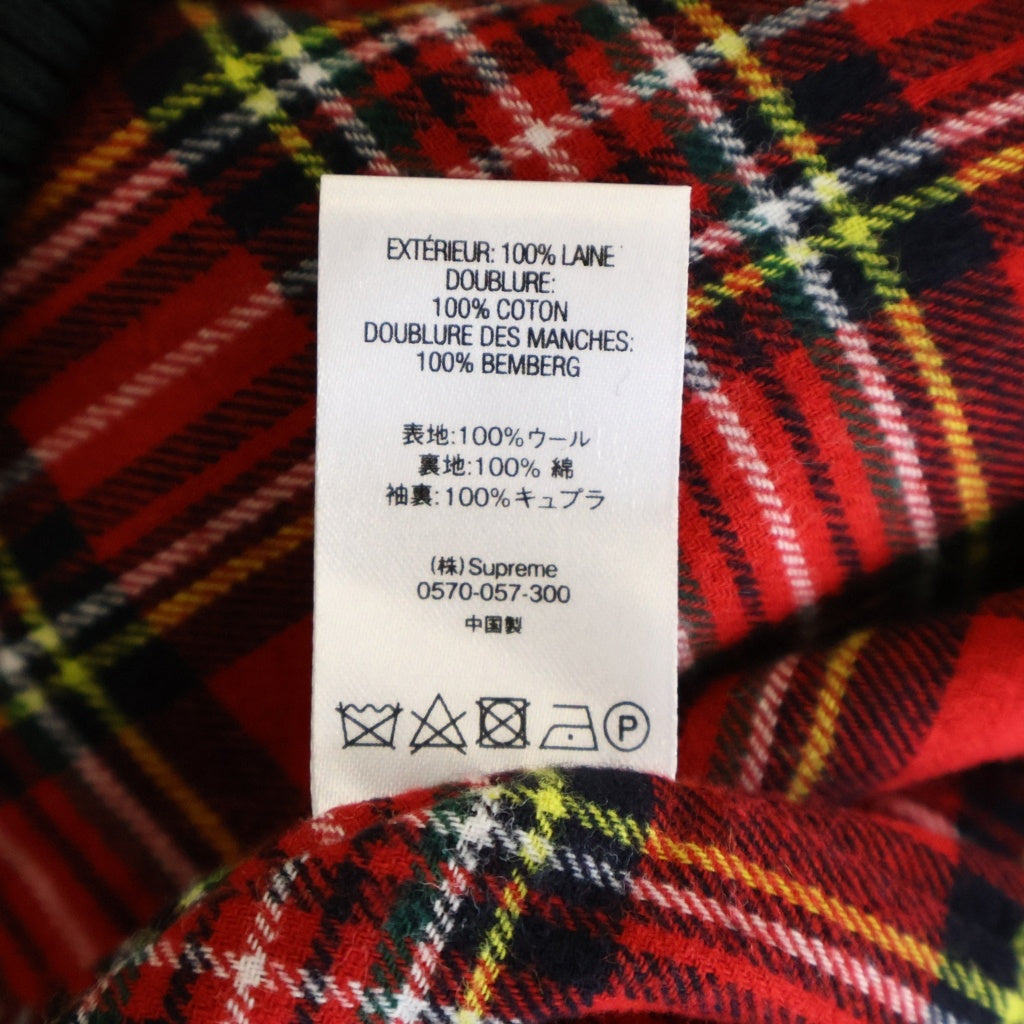 SUPREME(シュプリーム) 19AW Wool Harrington Jacket ロロピアーナ タイガー総柄 ウールハリントンジャケット ベージュ