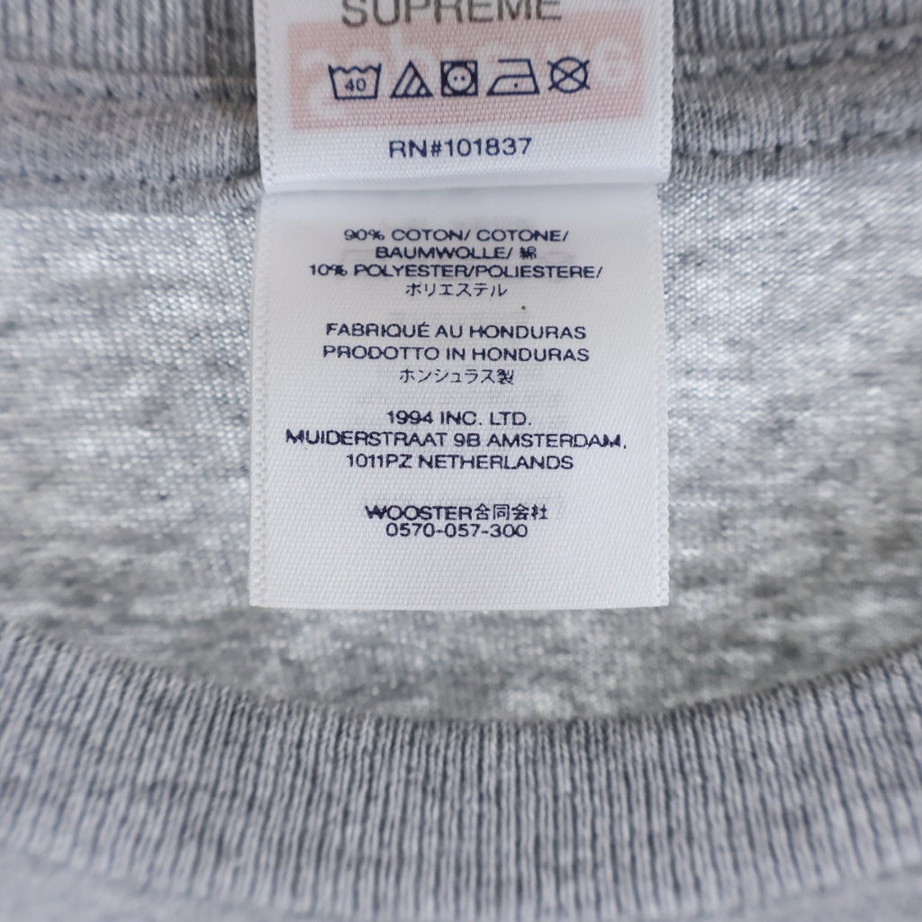 SUPREME(シュプリーム) 26SS Arabic Box Logo Tee アラビックボックスロゴ フロントプリント 半袖Tシャツ カットソー グレー