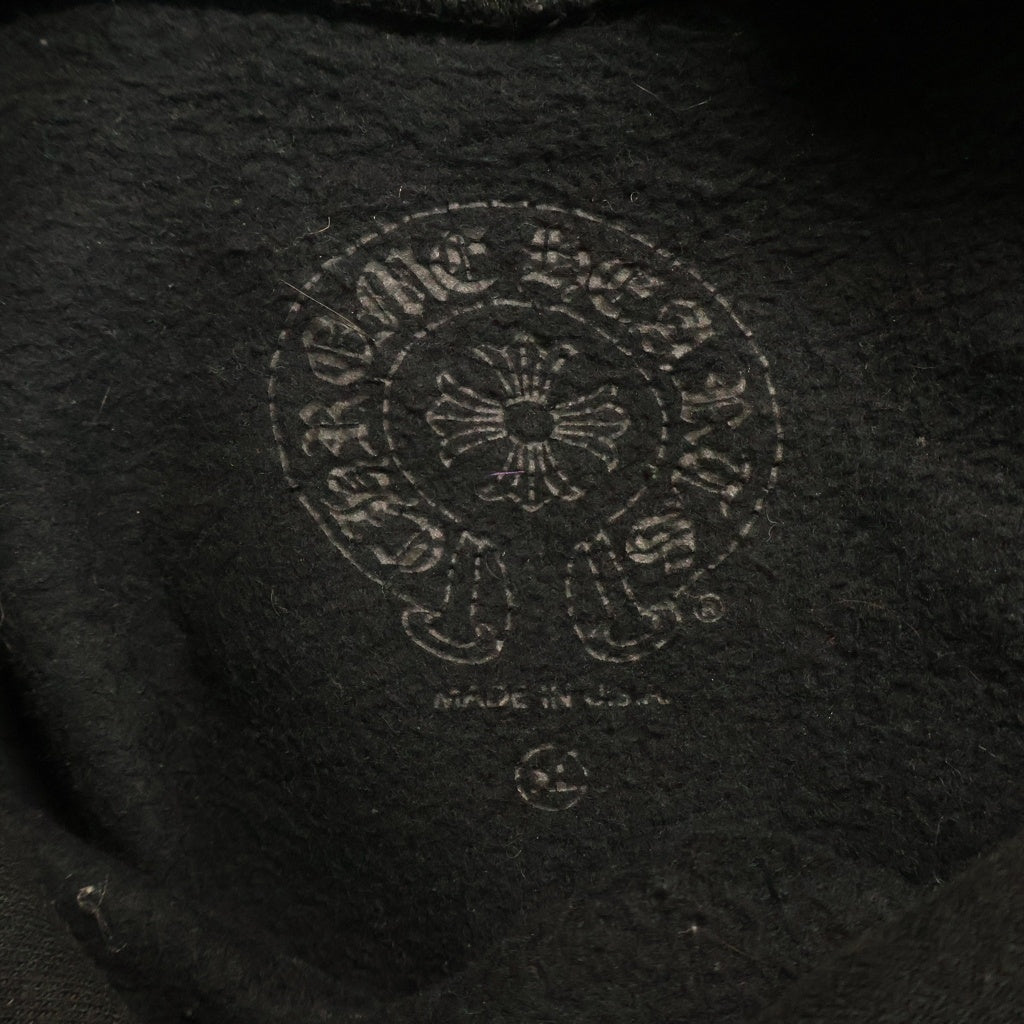 CHROME HEARTS(クロムハーツ) ×DEADLY DOLL デッドリードール ホースシュープリント プルオーバーパーカー フーディー ブラック/レッド