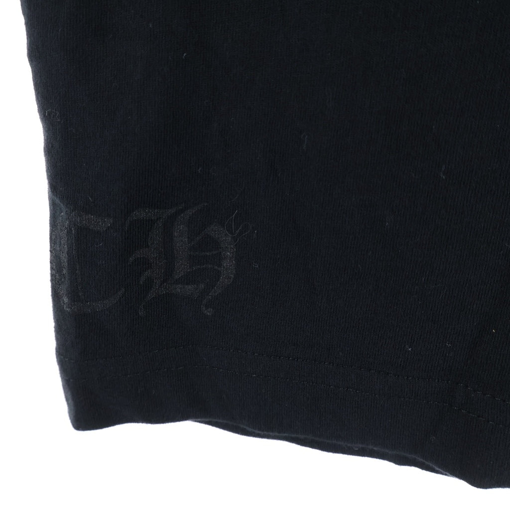 CHROME HEARTS(クロムハーツ) NECK LOGO S/S T-SHIRT ネックロゴプリント 胸ポケット 半袖Tシャツ カットソー ブラック