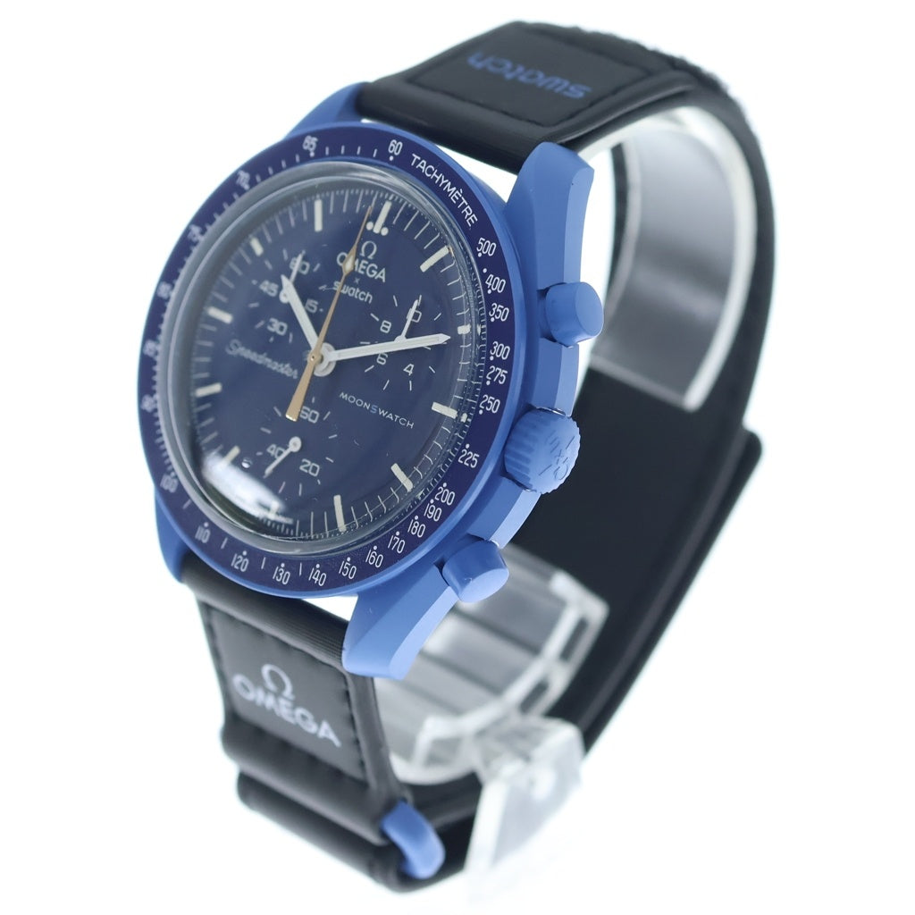 OMEGA(オメガ) ×Swatch BIOCERAMIC MoonSwatch Mission to Neptune スウォッチ バイオセラミックムーンスウォッチ ミッショントゥネプチューン 腕時計 ブルー SO33N101-108