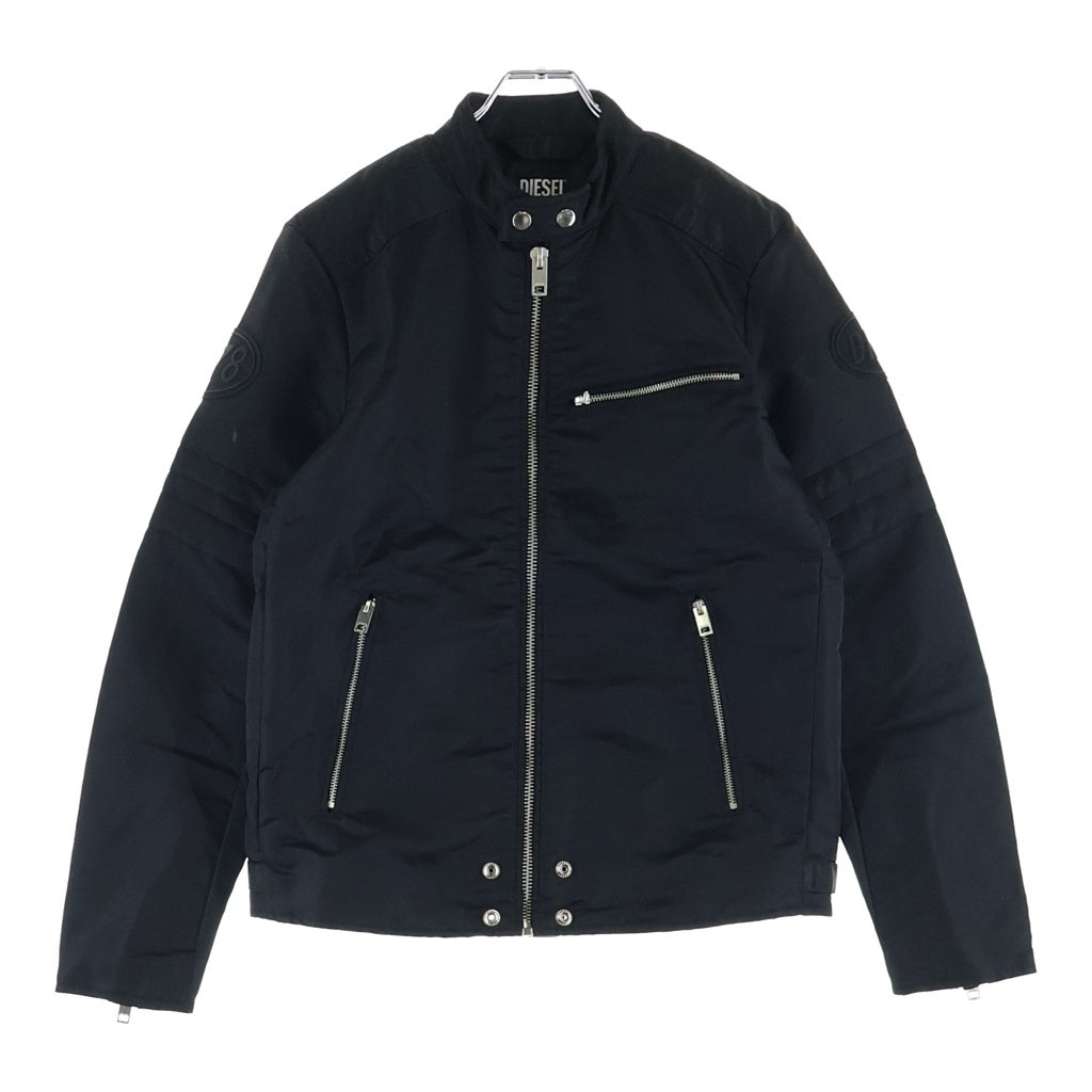 DIESEL(ディーゼル) J-GLORY RAEZA ナイロンシングルライダース ジャケット ブラック 0CPAJ