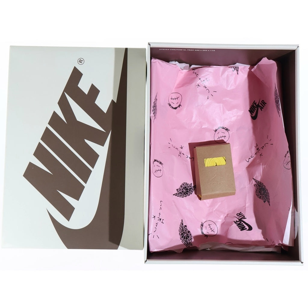 NIKE(ナイキ) ×TRAVIS SCOTT AIR JORDAN1 LOW OG SP トラヴィス スコット エアジョーダン1 カナリー ローカットスニーカー イエロー US8.5/25.5cm DZ4137-700