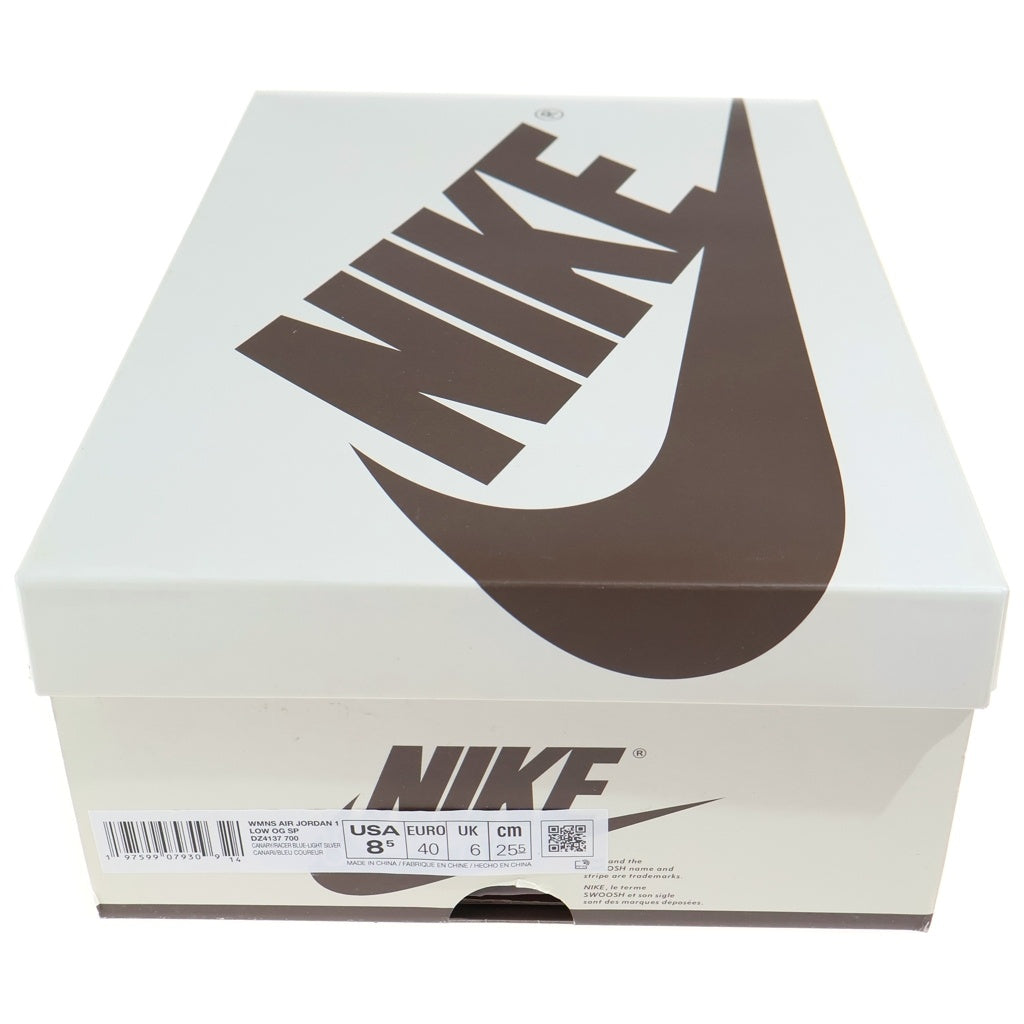 NIKE(ナイキ) ×TRAVIS SCOTT AIR JORDAN1 LOW OG SP トラヴィス スコット エアジョーダン1 カナリー ローカットスニーカー イエロー US8.5/25.5cm DZ4137-700