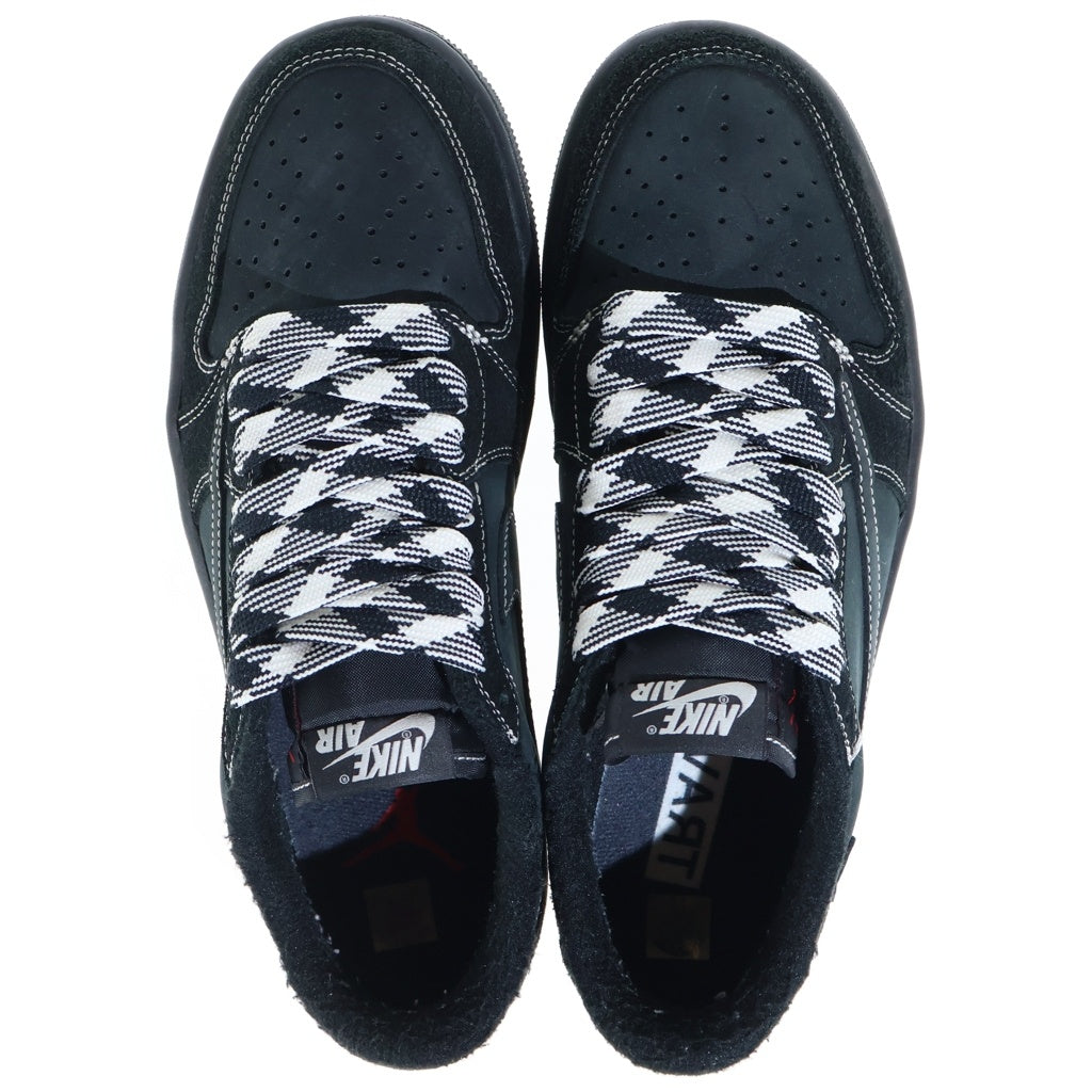 NIKE(ナイキ) ×TRAVIS SCOTT AIR JORDAN1 LOW OG SP トラヴィススコット エアジョーダン1 ブラックファントム ローカットスニーカー ブラック US7.5/25.5cm DM7866-001
