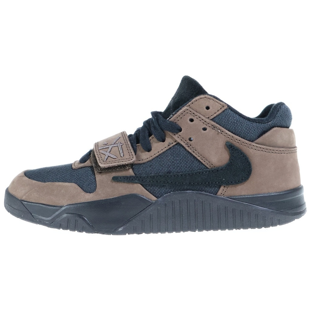 NIKE(ナイキ) ×TRAVIS SCOTT JORDAN JUMPMAN JACK TR トラヴィススコット ジャンプマンジャック ローカットスニーカー ブラウン/ブラック US7.5/25.5cm FZ8117-204