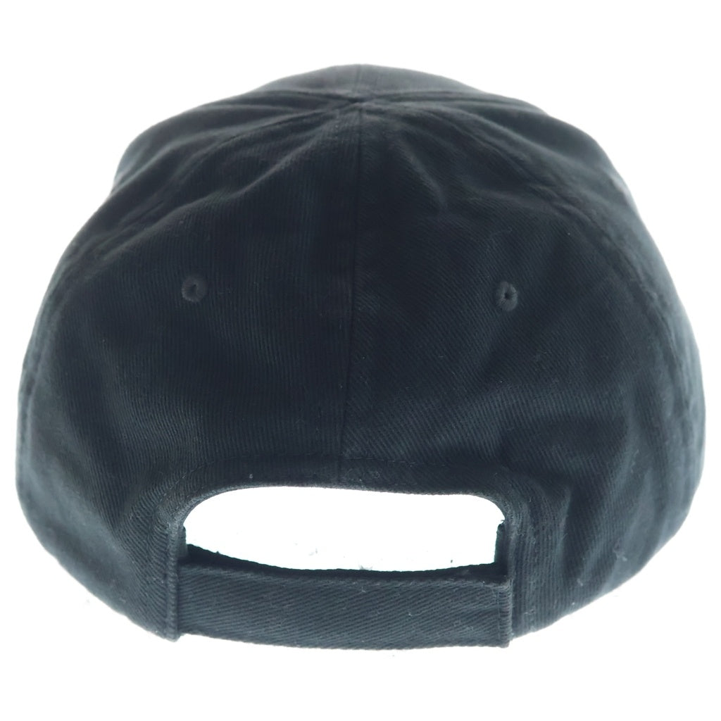BALENCIAGA(バレンシアガ) ロゴ刺繍 6パネル ベースボールキャップ ブラック 529192 410B2