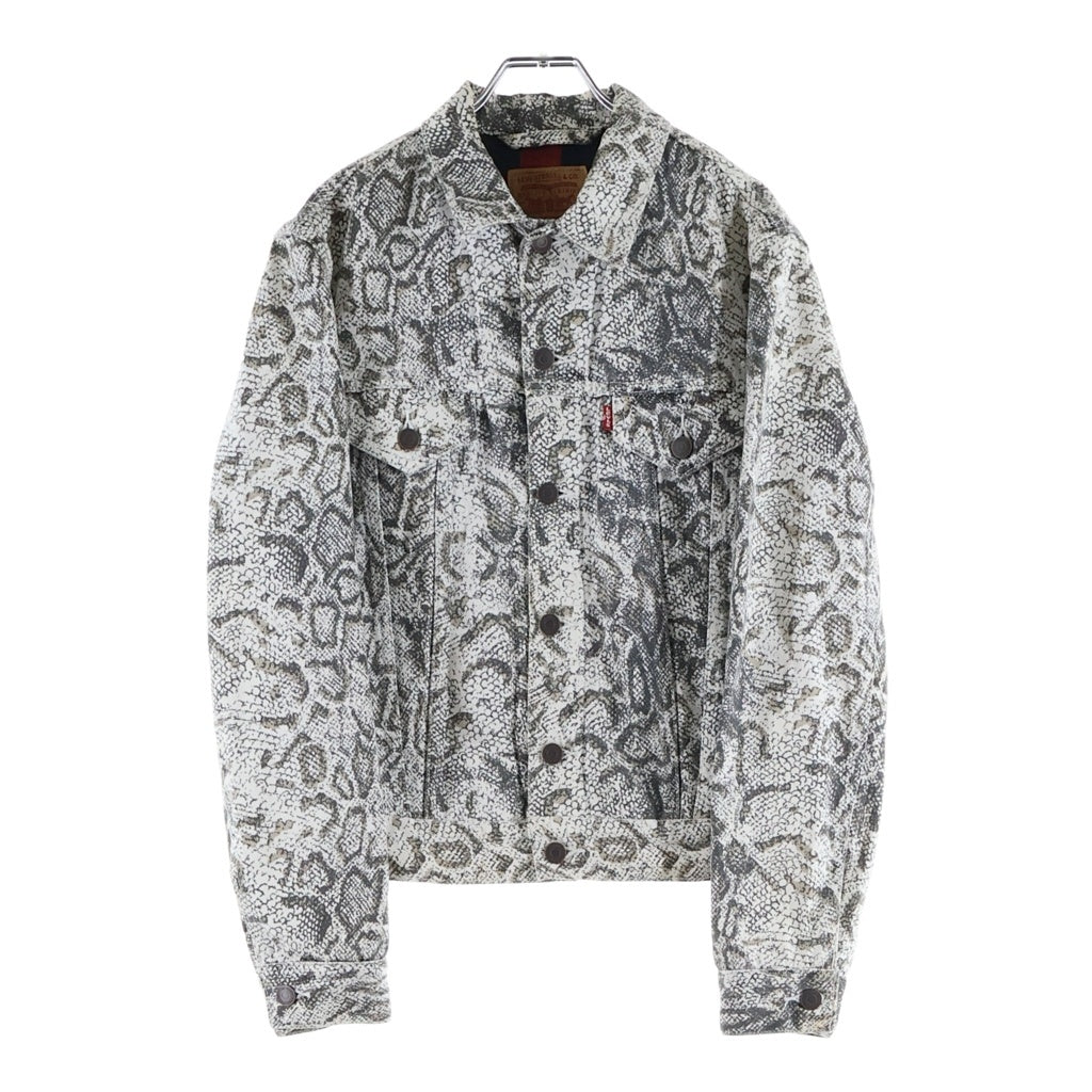 SUPREME(シュプリーム) 17AW ×Levi's Snakeskin Trucker Jacket リーバイス スネークスキントラッカージャケット デニムジャケット ベージュ
