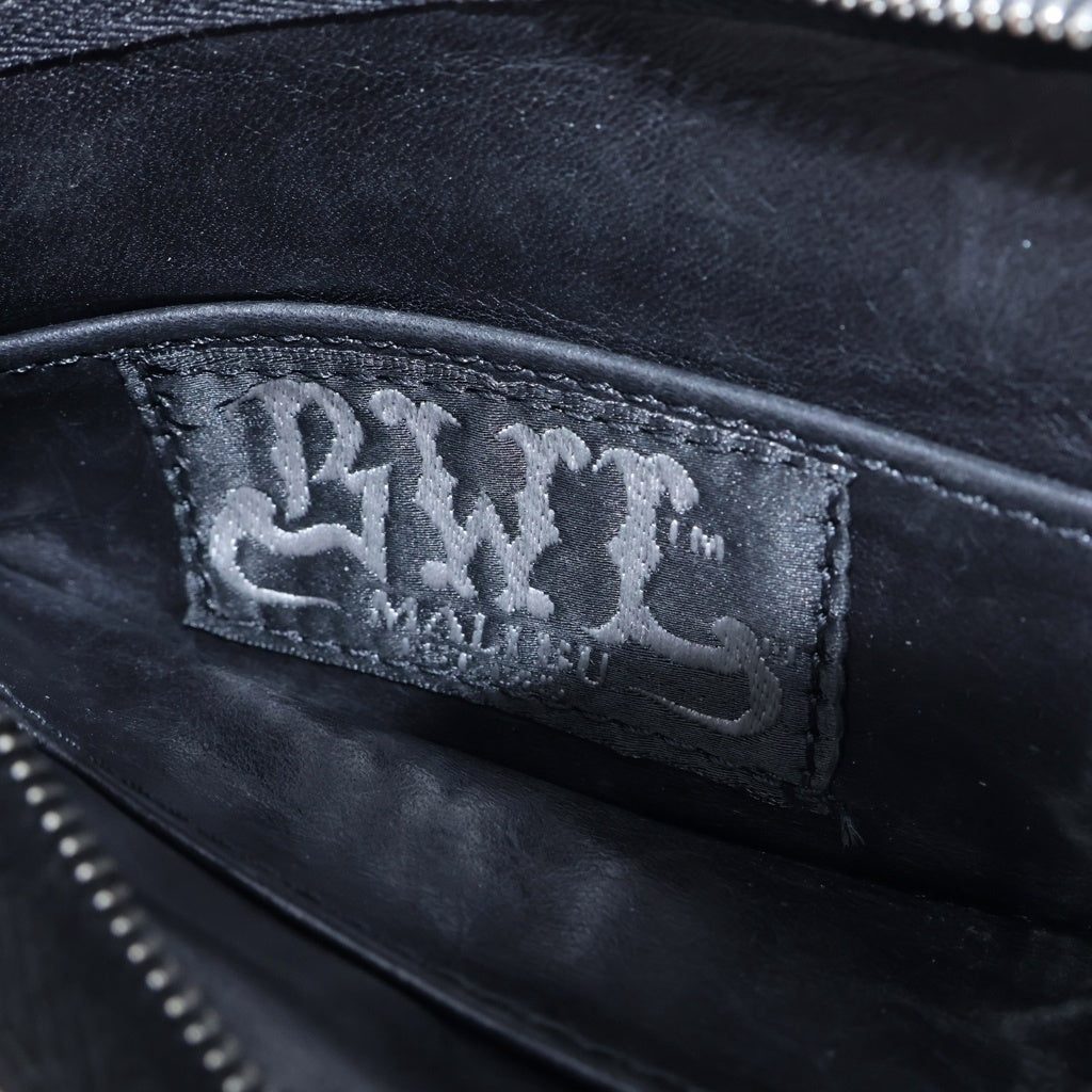 Bill Wall Leather/BWL(ビルウォールレザー) シルバーバナープレート クロコダイルレザー ジップコインケース ライトブルー レディース