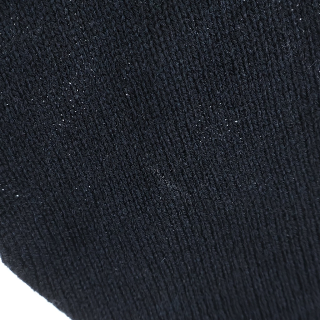 SAINT MICHAEL(セントマイケル) 21AW WOOL_SWTER_SIN ダメージ加工 ウールニット セーター 袖ステッチ ブラック SM-A21-0000-039