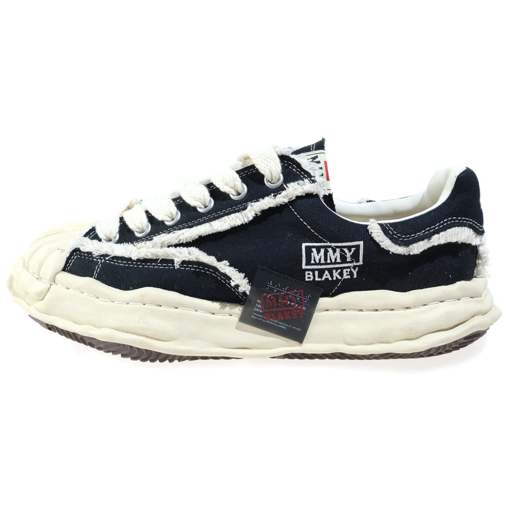 MAISON MIHARAYASUHIRO(メゾンミハラヤスヒロ) ×xVESSEL BLAKEY ヴェセル ブレイキー キャンバス ローカットスニーカー ブラック/ホワイト C13FW713