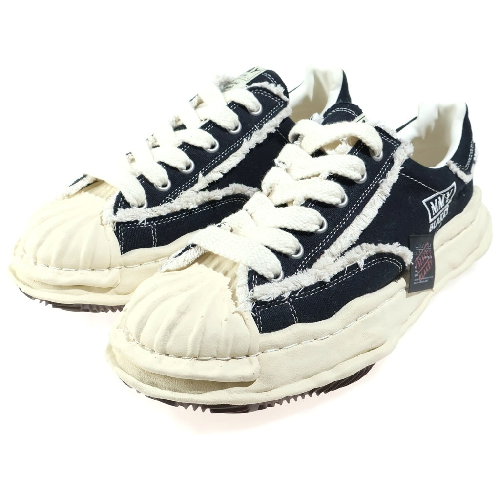MAISON MIHARAYASUHIRO(メゾンミハラヤスヒロ) ×xVESSEL BLAKEY ヴェセル ブレイキー キャンバス ローカットスニーカー ブラック/ホワイト C13FW713