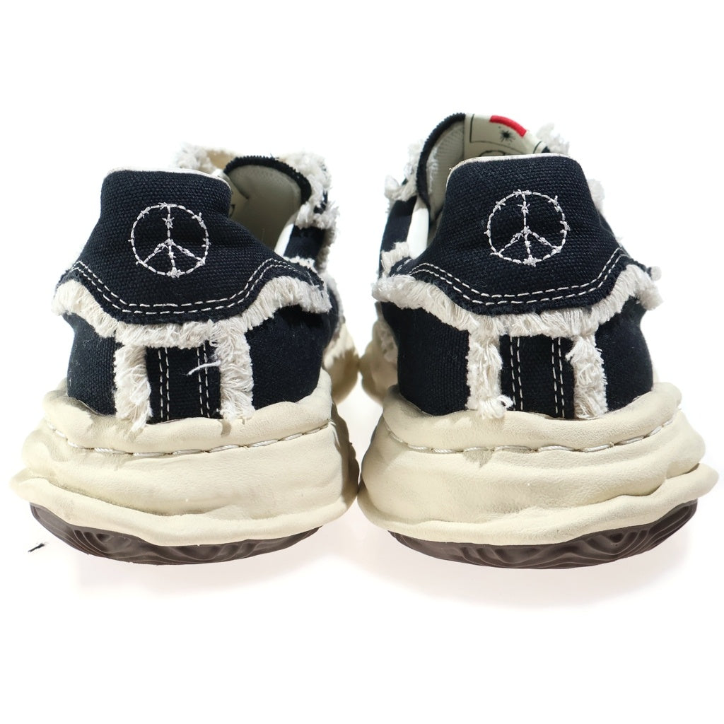 MAISON MIHARAYASUHIRO(メゾンミハラヤスヒロ) ×xVESSEL BLAKEY ヴェセル ブレイキー キャンバス ローカットスニーカー ブラック/ホワイト C13FW713