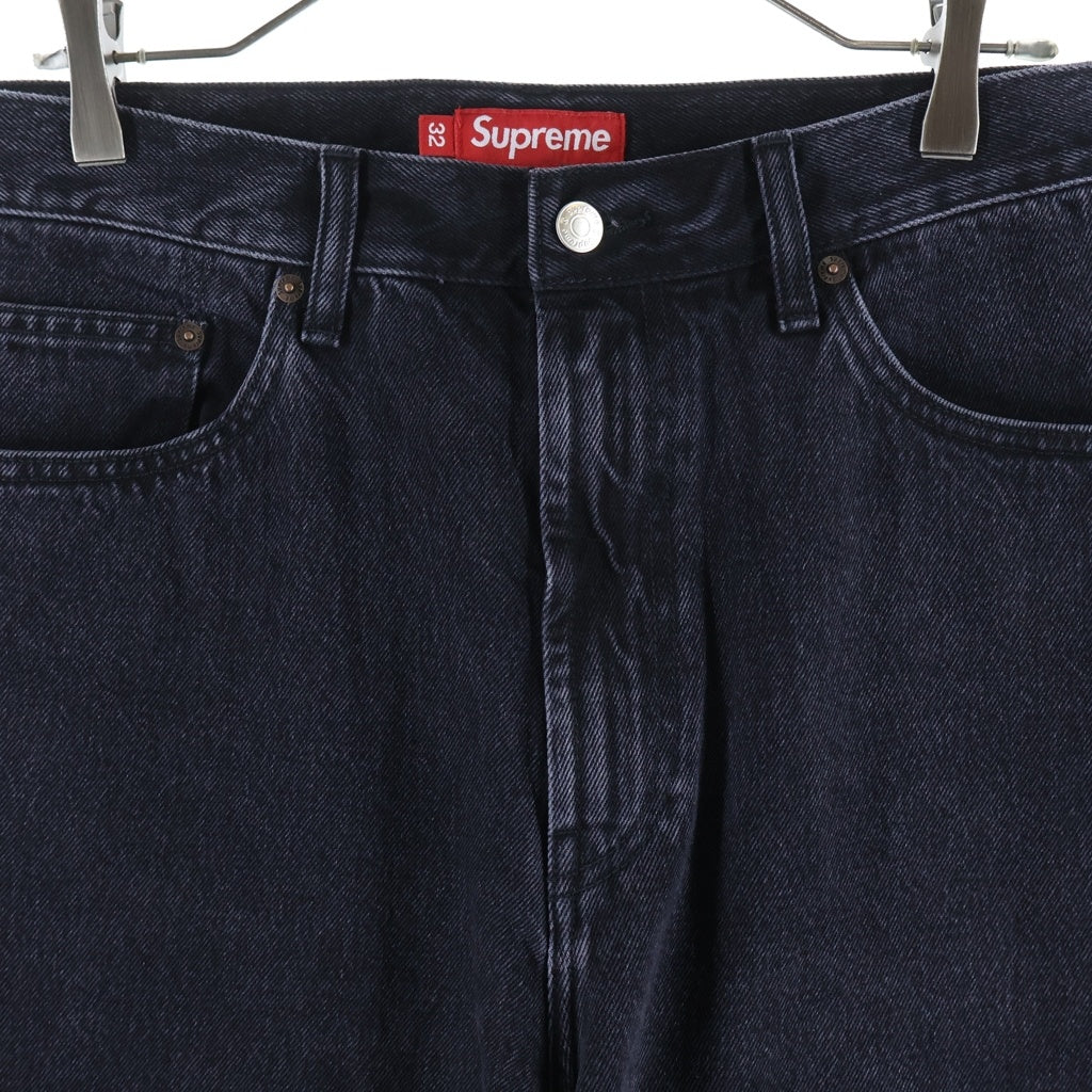 SUPREME(シュプリーム) 26AW Baggy Jean バギージーンズ ジッパーフライ ワイドデニムパンツ ブラック