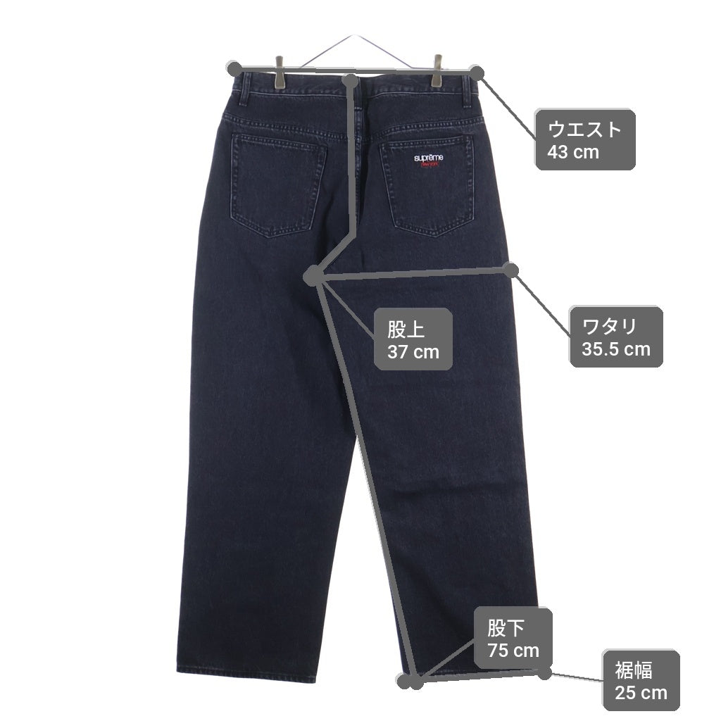 SUPREME(シュプリーム) 26AW Baggy Jean バギージーンズ ジッパーフライ ワイドデニムパンツ ブラック