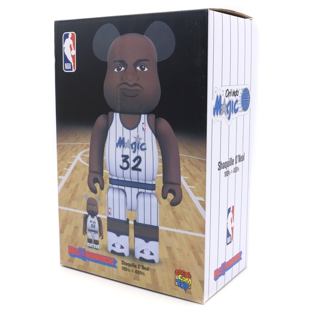 MEDICOM TOY(メディコムトイ) BE@RBRICK SHAQUILLE ONEAL 100%&400% ベアブリック シャキールオニール シャック フィギュア 人形 ブラウン/ホワイト