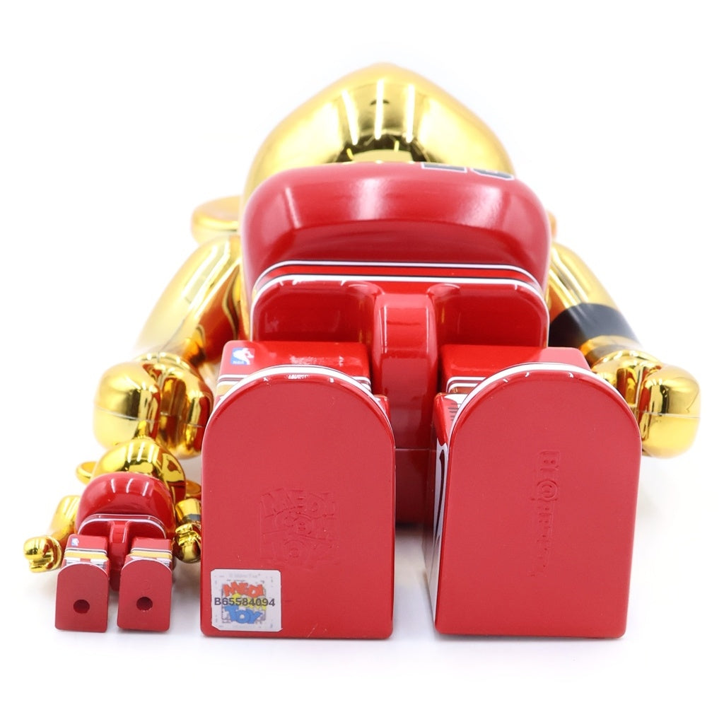 MEDICOM TOY(メディコムトイ) BE@RBRICK MICHAEL JORDAN 1985 ROOKIE JERSEY 100%&400% ベアブリック マイケルジョーダン ゴールド/レッド