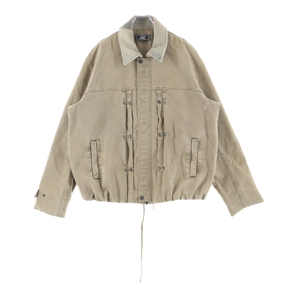 KITH(キス) Canvas Ariel Blouson Jacket キャンバス アリエル フロントプリーツ ブルゾン デニムジャケット ブラウン