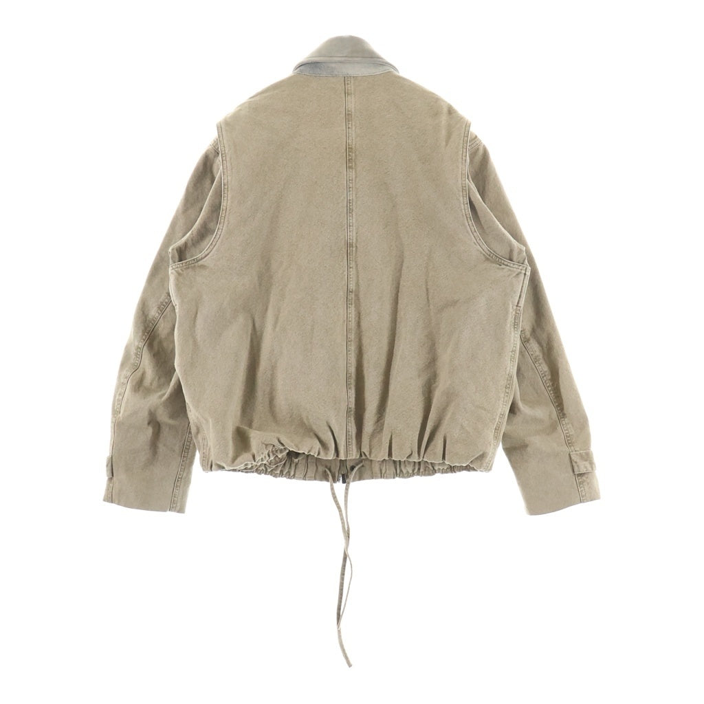 KITH(キス) Canvas Ariel Blouson Jacket キャンバス アリエル フロントプリーツ ブルゾン デニムジャケット ブラウン