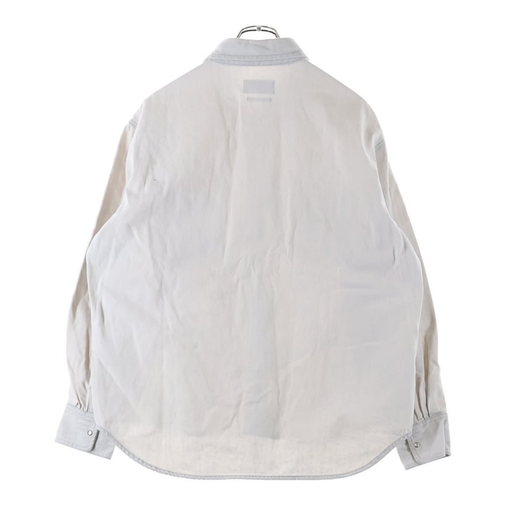 KITH(キス) Midweight Denim Long Sleeve Warwick Shirt ミッドウェイト デニム ロングスリーブ ワーウィック 長袖シャツ ホワイト