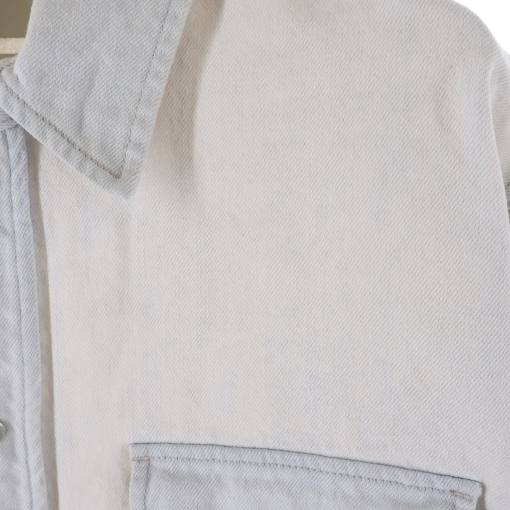 KITH(キス) Midweight Denim Long Sleeve Warwick Shirt ミッドウェイト デニム ロングスリーブ ワーウィック 長袖シャツ ホワイト