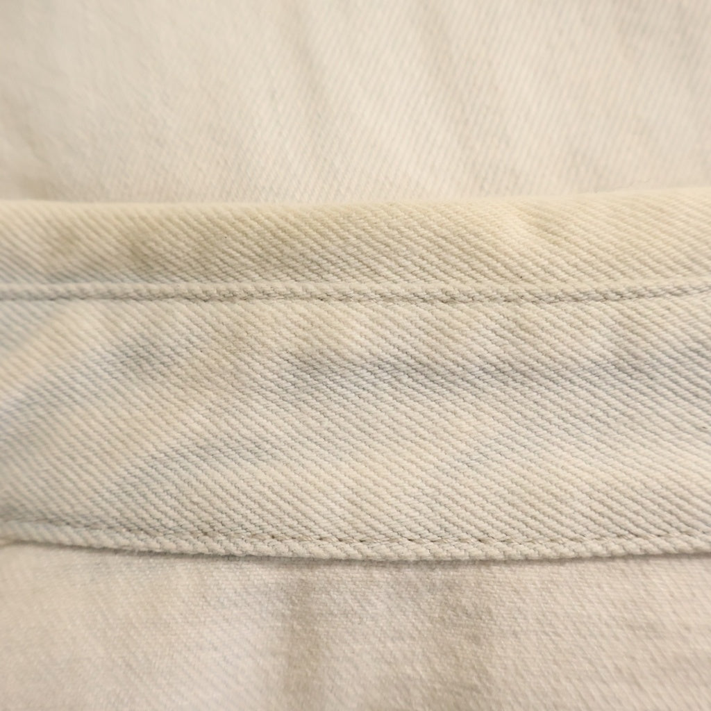 KITH(キス) Midweight Denim Long Sleeve Warwick Shirt ミッドウェイト デニム ロングスリーブ ワーウィック 長袖シャツ ホワイト