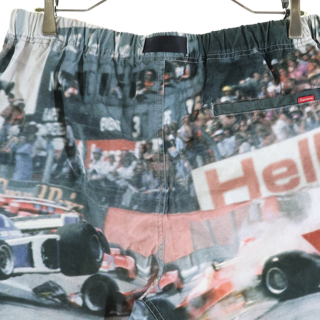 SUPREME(シュプリーム) 19SS Grand Prix Belted Short グランプリ グラフィックデザイン ベルテッド ハーフ ショートパンツ マルチ