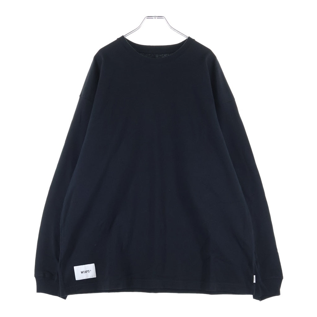 WTAPS(ダブルタップス) 25AW SIGN-YD LS / COTTON バックスモールロゴ刺繍 長袖Tシャツ カットソー ブラック 252ATDT-CSM07