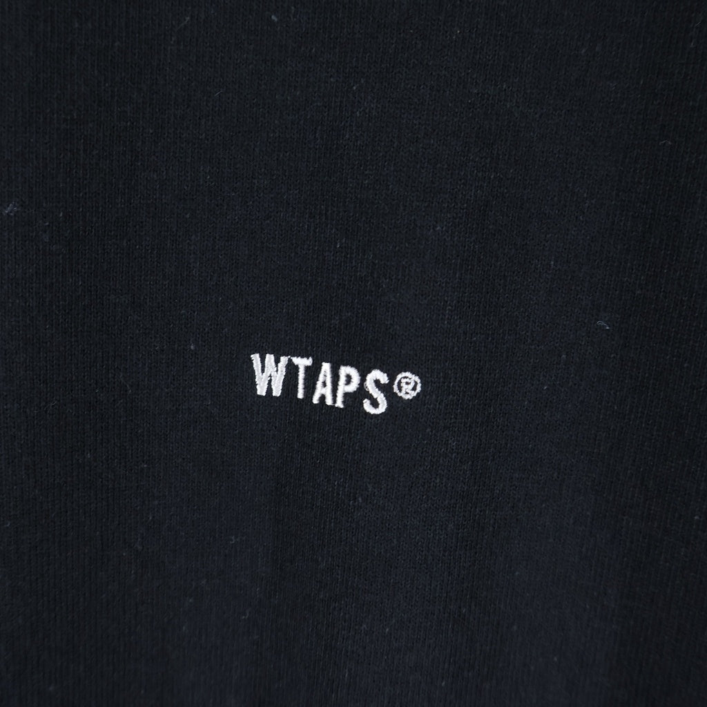 WTAPS(ダブルタップス) 25AW SIGN-YD LS / COTTON バックスモールロゴ刺繍 長袖Tシャツ カットソー ブラック 252ATDT-CSM07