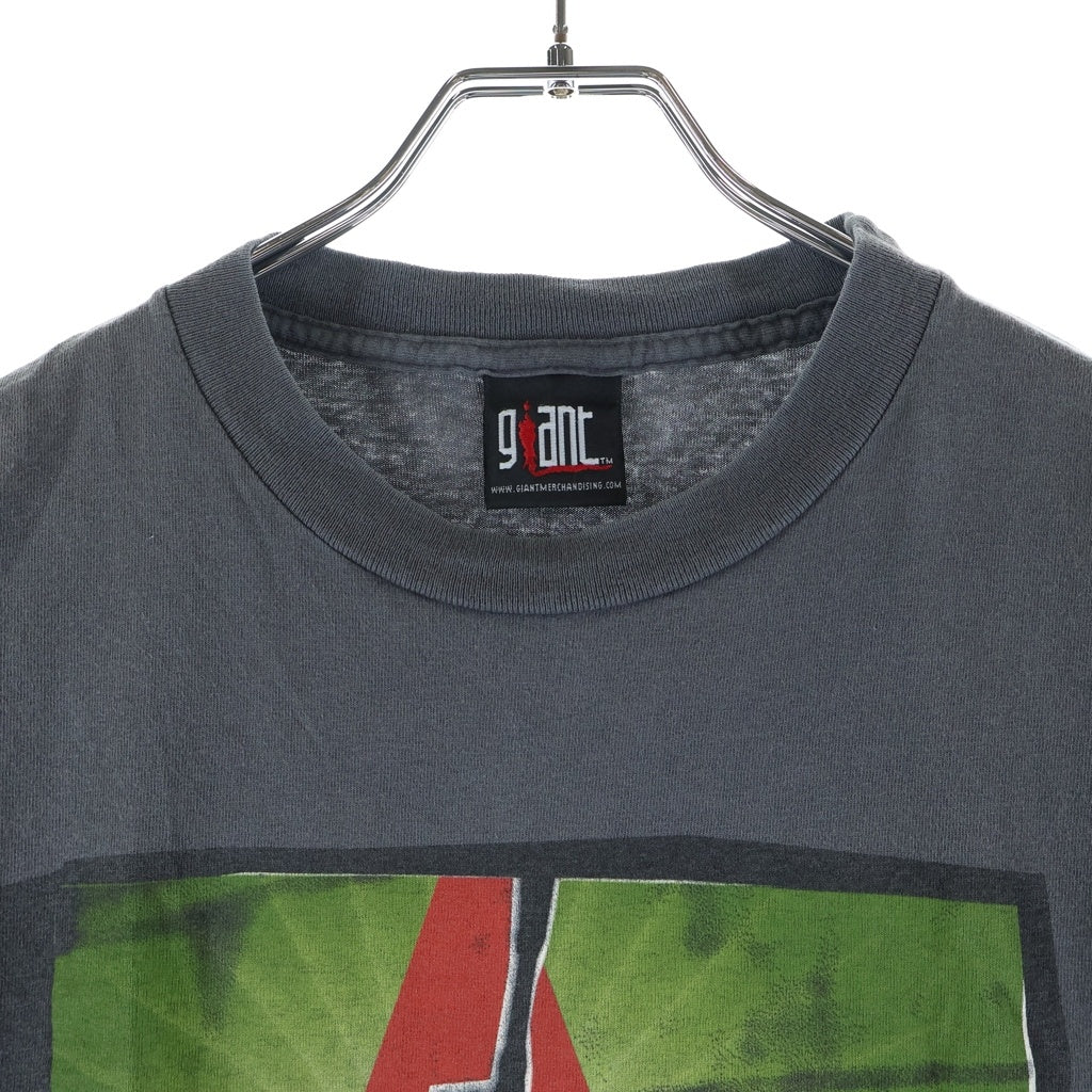 VINTAGE(ヴィンテージ) 00s RAGE AGAINST THE MACHINE レイジ アゲインスト ザ マシーン 両面プリント 半袖Tシャツカットソー グレー
