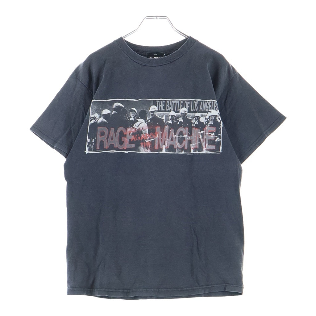VINTAGE(ヴィンテージ) 00s RAGE AGAINST MACHINE THE BATTLE OF LOSANGELES レイジ アゲインスト マシーン ザ バトルオブロサンゼルス 両面プリント 半袖Tシャツカットソー ブラック