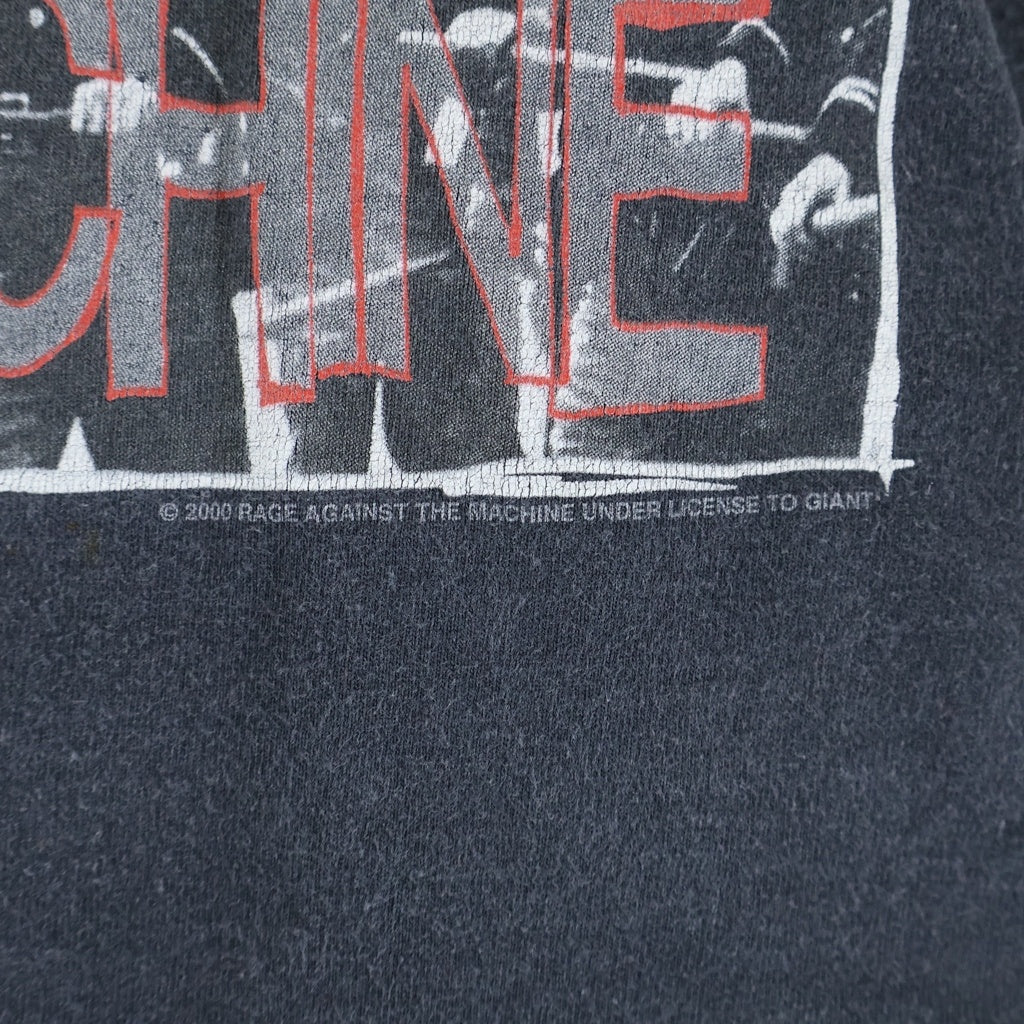 VINTAGE(ヴィンテージ) 00s RAGE AGAINST MACHINE THE BATTLE OF LOSANGELES レイジ アゲインスト マシーン ザ バトルオブロサンゼルス 両面プリント 半袖Tシャツカットソー ブラック