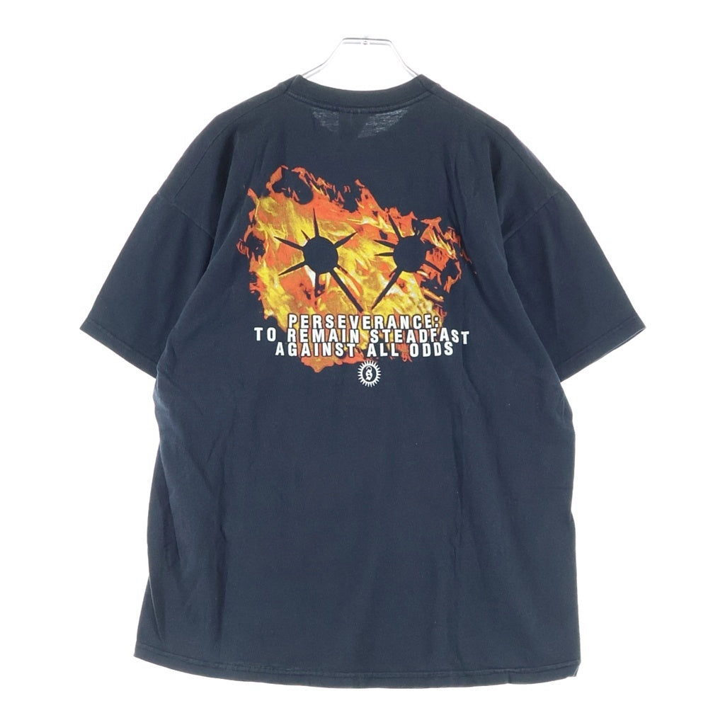 VINTAGE(ヴィンテージ) 00s HATEBREED PERSEVERANCE ヘイトブリード パーサヴィランス 両面プリント 半袖Tシャツカットソー ブラック