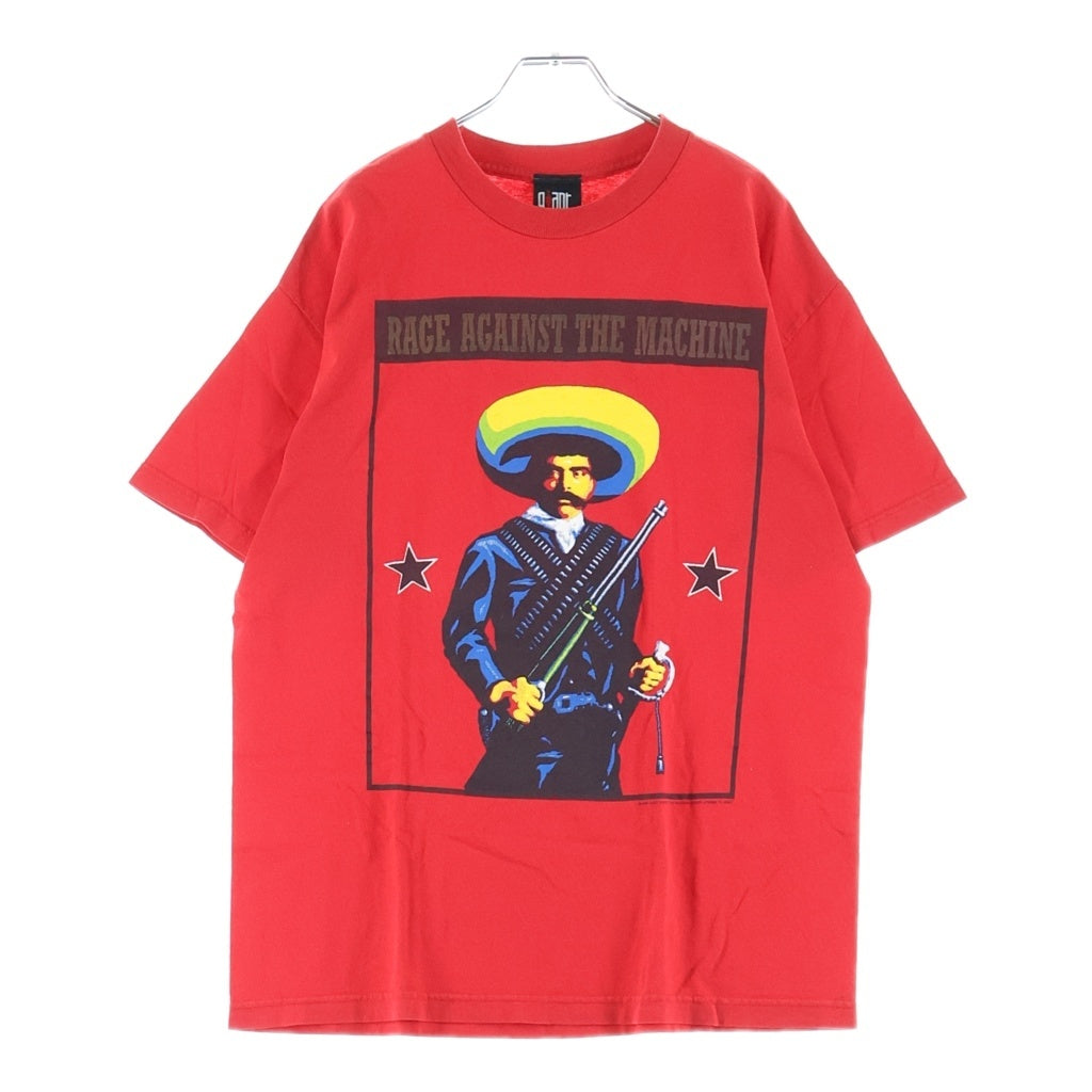 VINTAGE(ヴィンテージ) 00s RAGE AGAINST THE MACHINE レイジ アゲインスト ザ マシーン 両面プリント 半袖Tシャツカットソー レッド