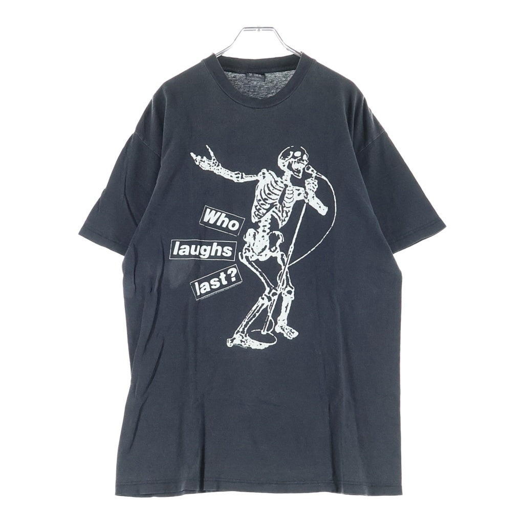 VINTAGE(ヴィンテージ) 90s RAGE AGAINST THE MACHINE WHO LAUGHS LAST レイジ アゲインスト ザ マシーン フーラフスラスト 両面プリント 半袖Tシャツカットソー ブラック