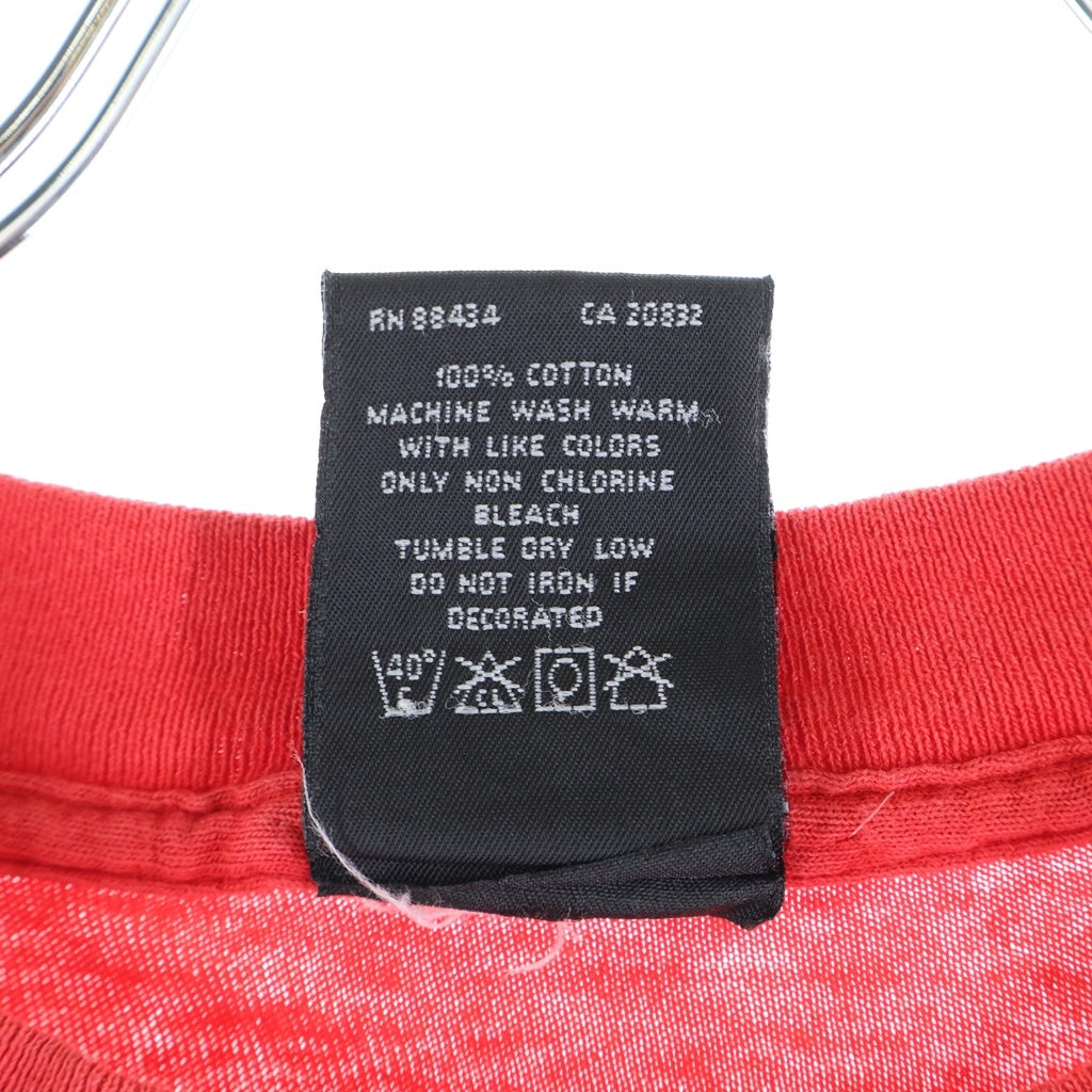 VINTAGE(ヴィンテージ) 00s RAGE AGAINST THE MACHINE レイジ アゲインスト ザ マシーン フロントeプリント 半袖Tシャツカットソー レッド