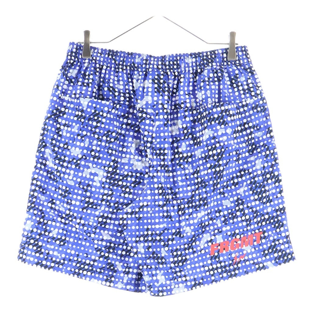F.C.R.B.(エフシーアールビー) ×FRAGMENT CAMOUFLAGE NYLON SHORTS フラグメント カモフラージュナイロンショーツ ラバーロゴアップリケ ドットカモ総柄 ナイロンショーツ ハーフパンツ FCRB-260170