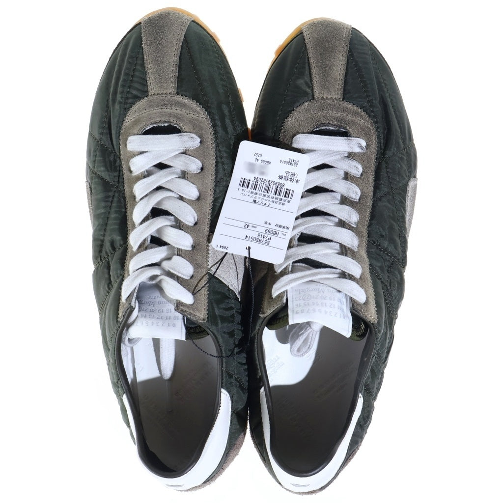 Maison Margiela(メゾンマルジェラ) Sprinters スプリンターズ キルティング ローカットスニーカー オリーブ