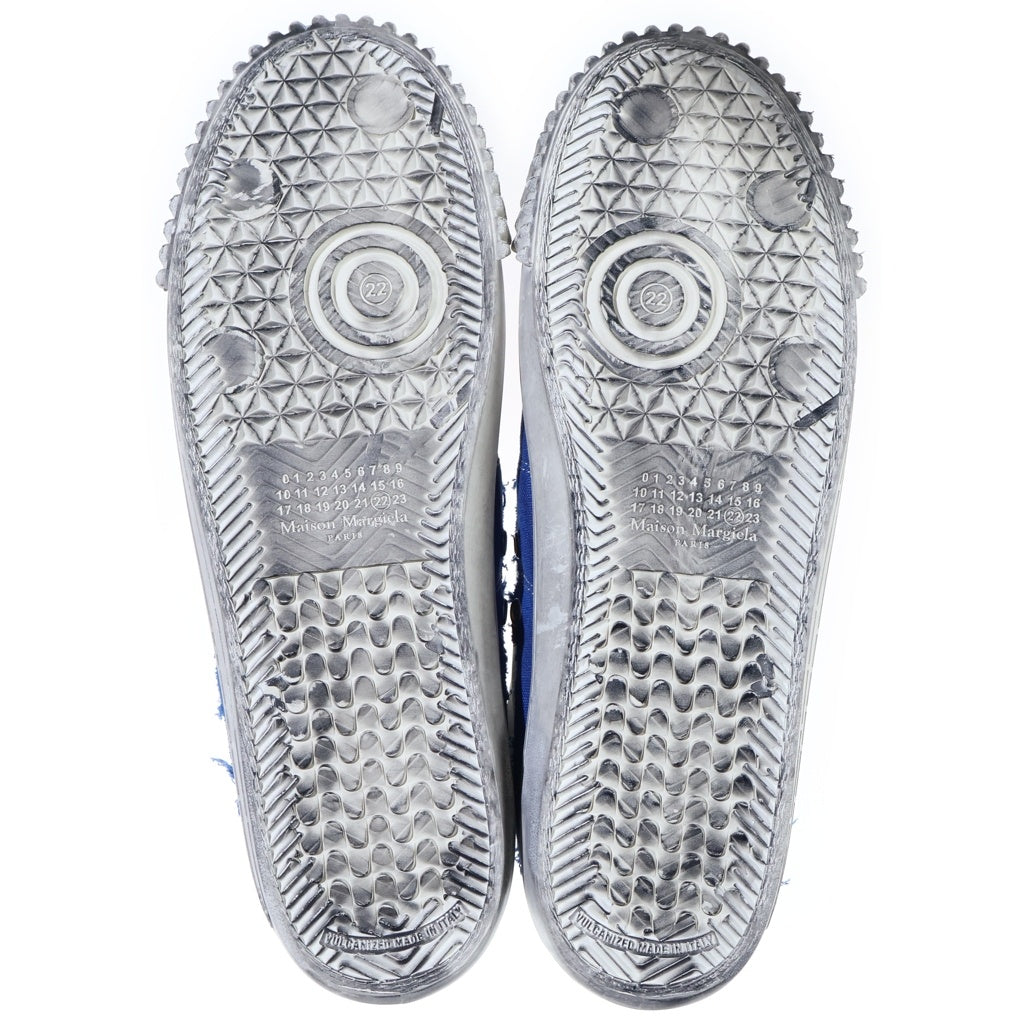 Maison Margiela(メゾンマルジェラ) New Evolution ニューエボリューション ユーズド加工 ローカットスニーカー ブルー/ホワイト
