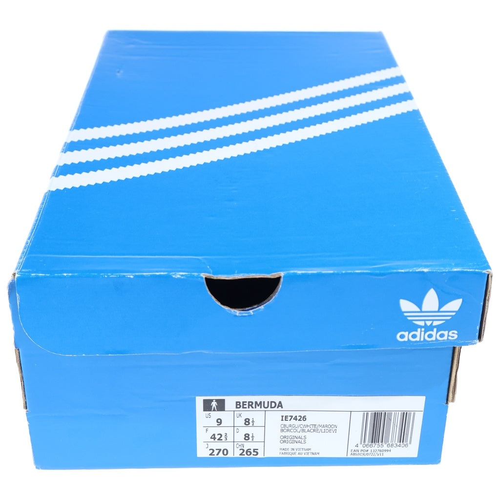 adidas(アディダス) BERMUDA バミューダ スエード ローカットスニーカー バーガンディ US9/27cm IE7426