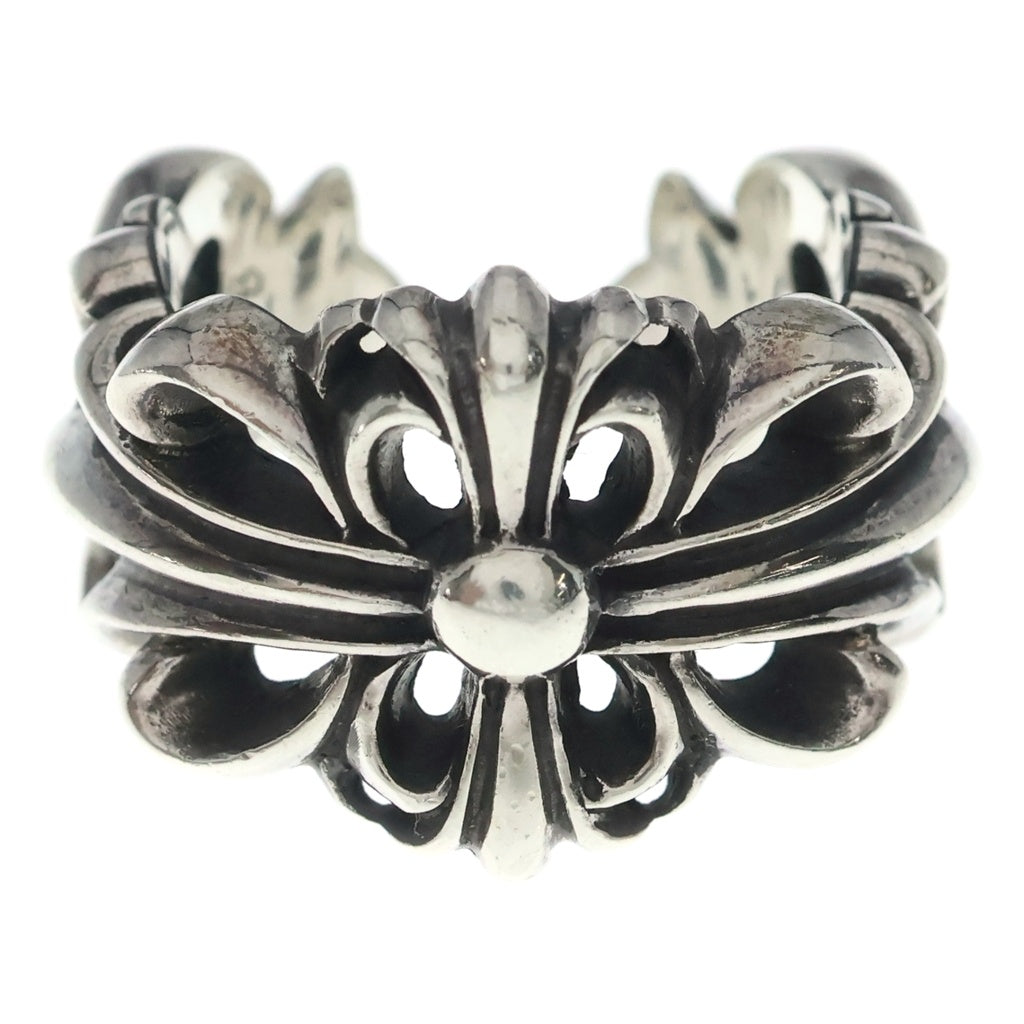 CHROME HEARTS(クロムハーツ) DBL FLRL CRS ダブルフローラルクロス リング シルバー BCA390