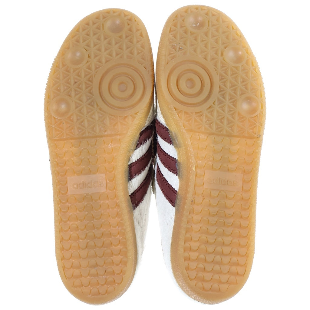 adidas(アディダス) ×Wales Bonner Samba Pony Tonal Low Cream White Mystery Brown ウェールズボナー サンバ ポニー トーナル ロー ローカットスニーカー US8/26cm IE0586
