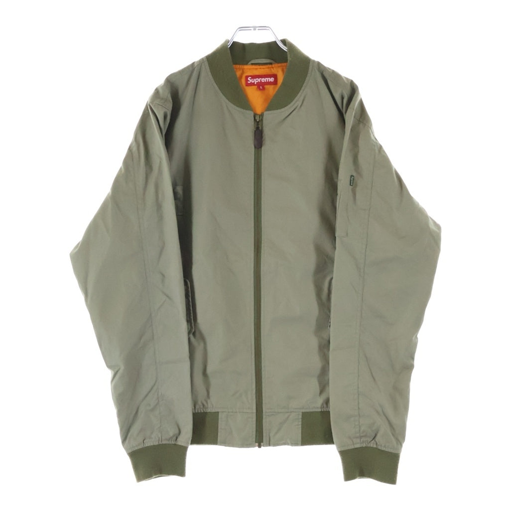 SUPREME(シュプリーム) Light Weight Flight Cotton Jacket ライトウェイト MA-1 フライトコットンジャケット カーキ