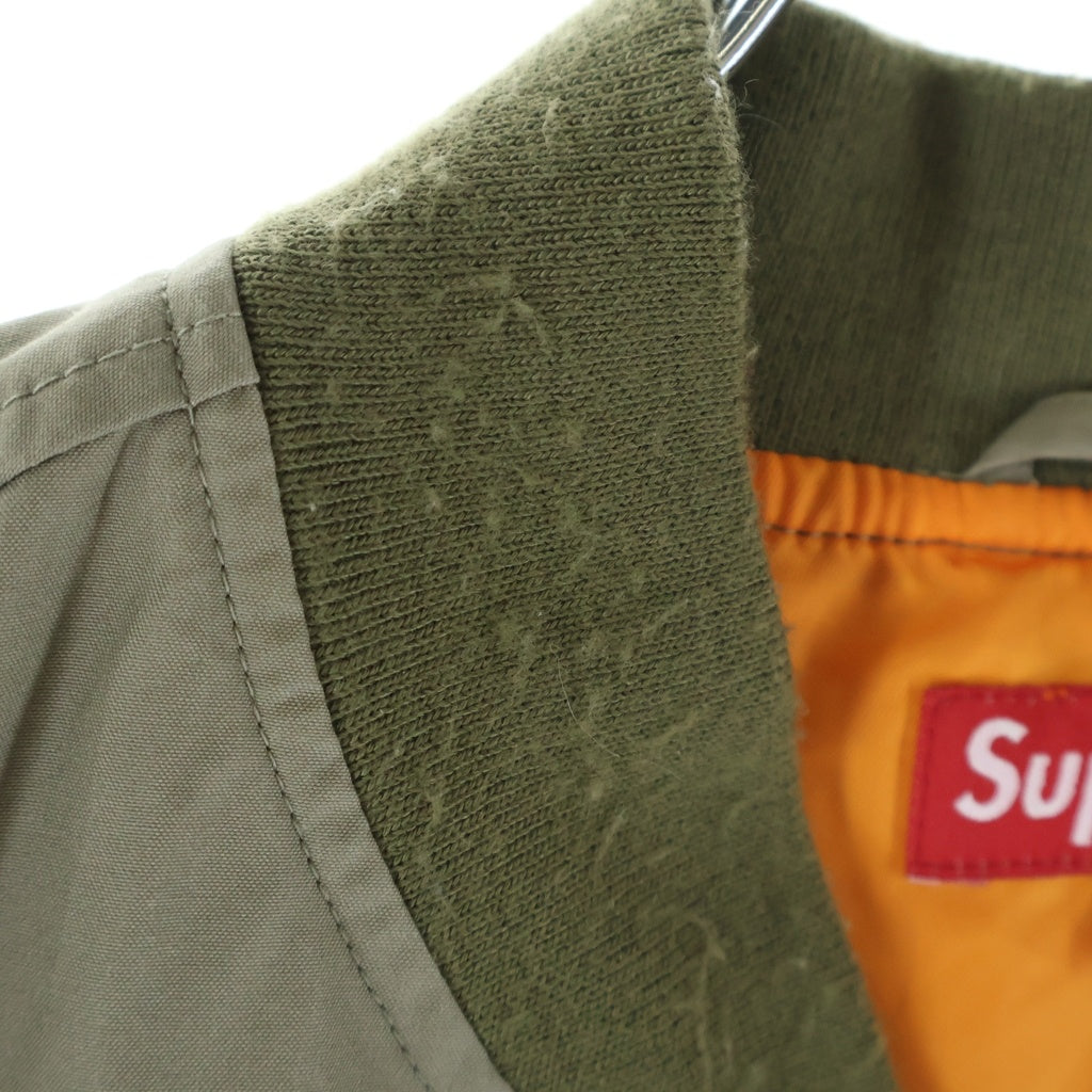 SUPREME(シュプリーム) Light Weight Flight Cotton Jacket ライトウェイト MA-1 フライトコットンジャケット カーキ
